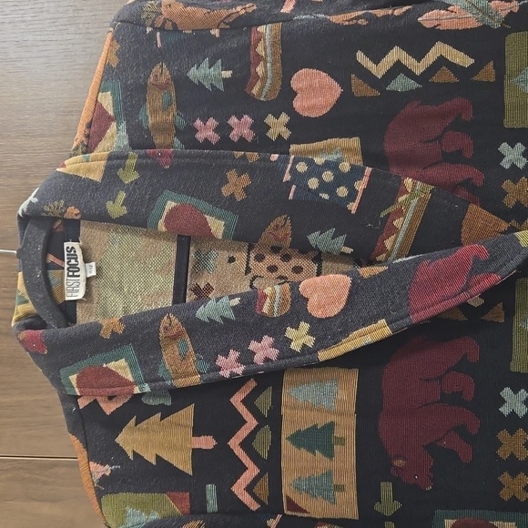 Vintage Moose/Bear/Canoe Outdoors Nature Jacket-Size Large (Vintage 11/12) - Picture 5 of 16